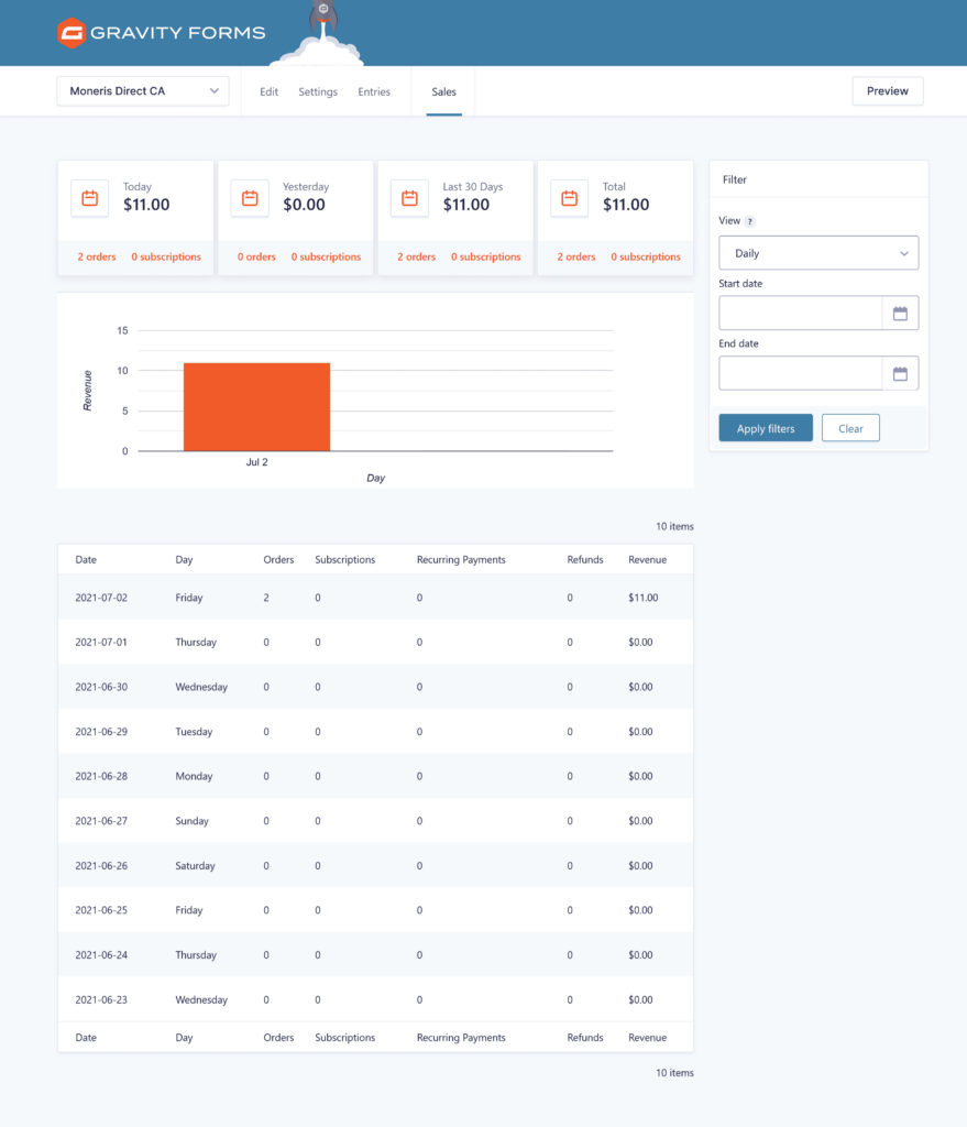 GFMonerisDirectCASalesPage Moneris Direct CA Payment Gateway for Gravity Forms