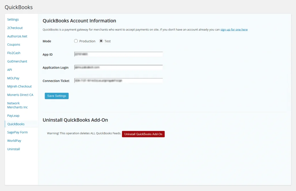 GFQBMSSettingsPage QuickBooks Payment Gateway for Gravity Forms
