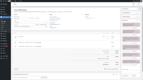 WooCommerce PayPay Order Details Page WooCommerce PayPay Order Details Page