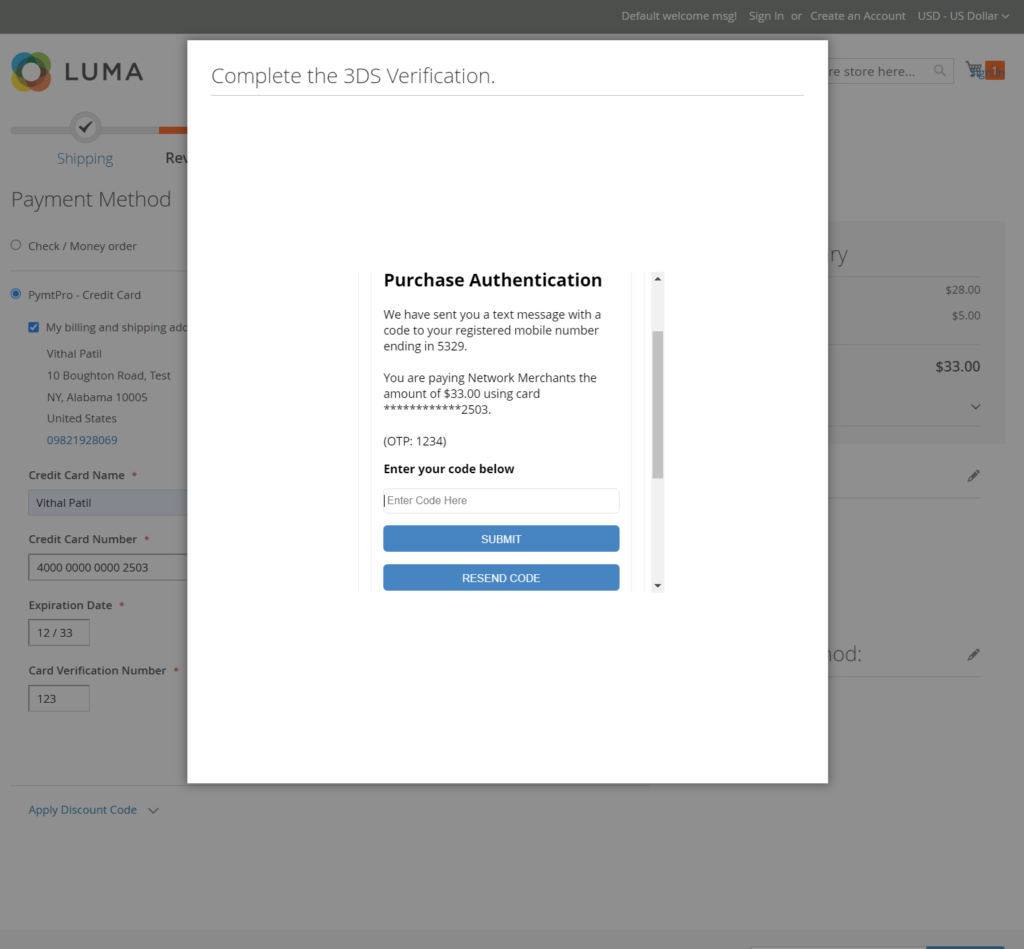PymtPro_3DS_Popup PymtPro Payment Gateway for Magento