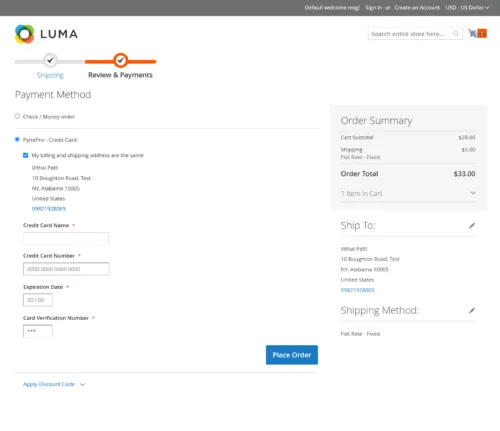 PymtPro Payment Gateway for Magento