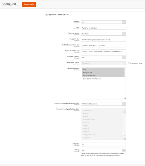 PymtPro Payment Gateway for Magento