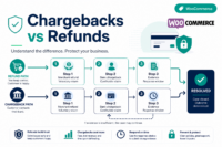 Featured image: Chargebacks vs refunds on WooCommerce: liability, timing, and what to log