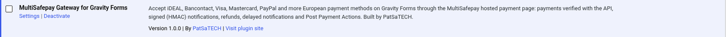 Add-on activated