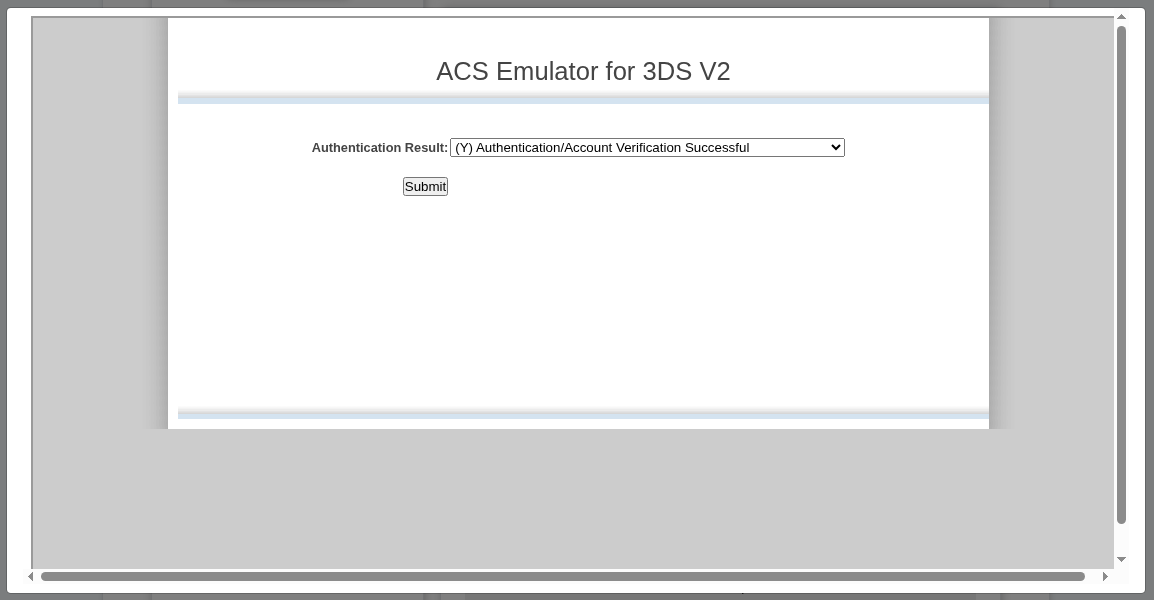 3-D Secure simulator