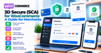 3-D Secure and SCA for WooCommerce merchants: checkout friction vs fraud prevention — WooCommerce payment infographic