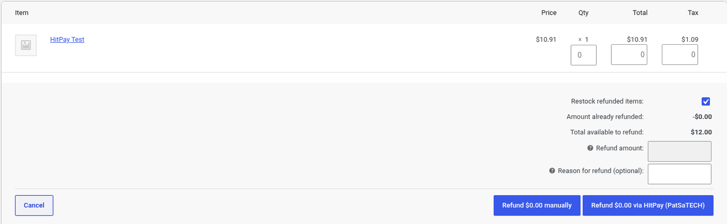 Refund box