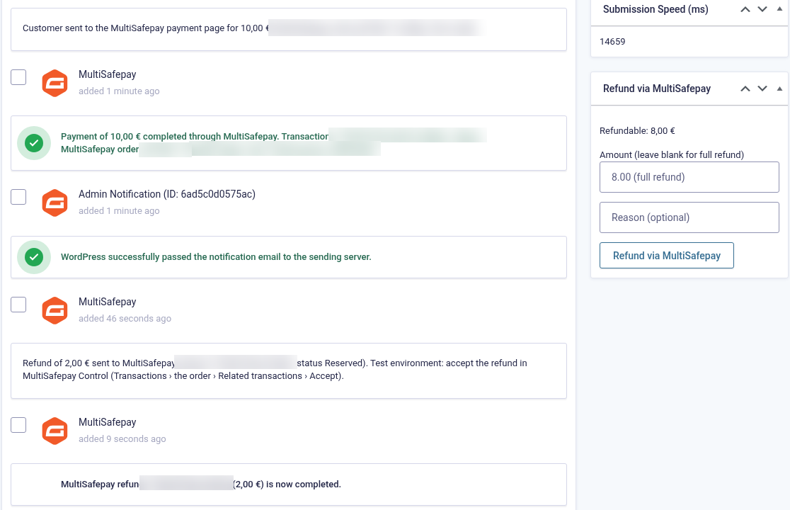 Refund notes