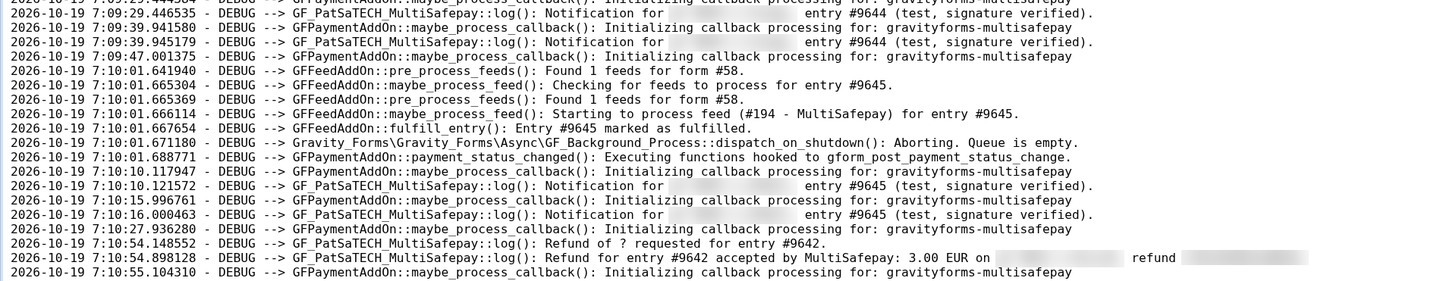 Add-on log