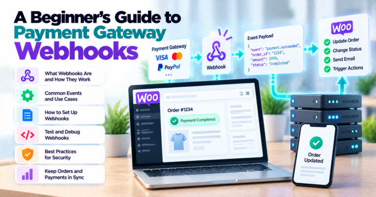 A Beginner's Guide To Payment Gateway Webhooks — WooCommerce payment infographic