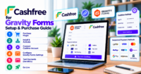 Cashfree for Gravity Forms — setup, test credentials, and purchase — WooCommerce payment infographic