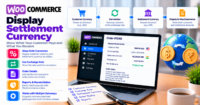 Display currency vs settlement currency on WooCommerce payments — WooCommerce payment infographic