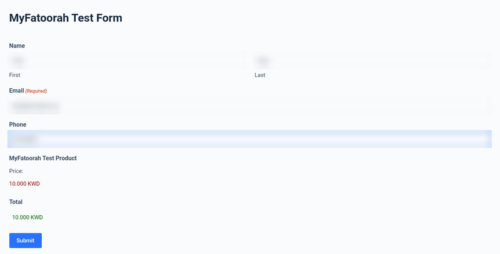 Gravity Forms payment form with a KWD product Gravity Forms payment form with a KWD product