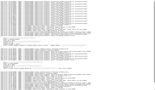 Xendit debug log in Gravity Forms logging Xendit debug log in Gravity Forms logging