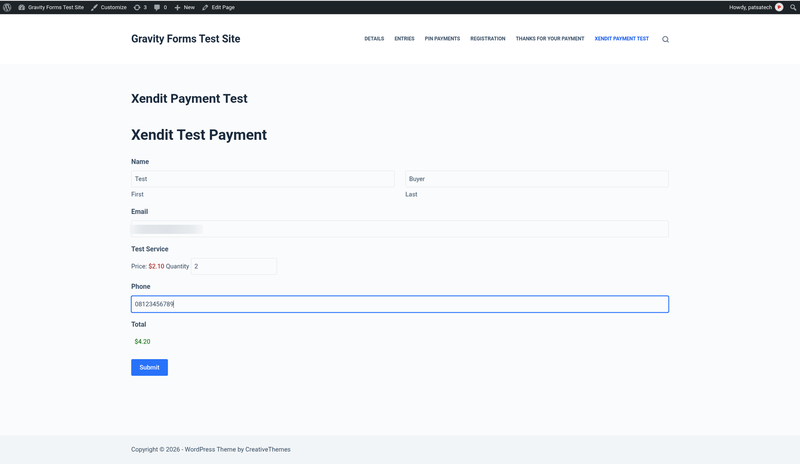 Gravity Forms payment form ready to pay with Xendit Gravity Forms payment form ready to pay with Xendit