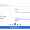 Card details on the HitPay checkout page