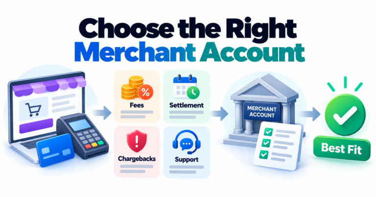 How to choose a Merchant Account for Card Processing? — WooCommerce payment infographic