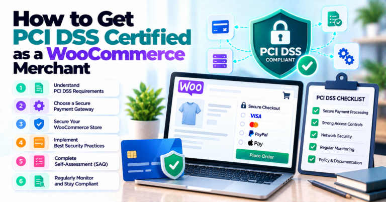 How To Get PCI DSS Certified As A WooCommerce Merchant — WooCommerce payment infographic