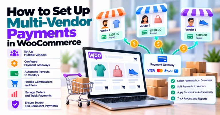 How To Set Up Multi-Vendor Payments In WooCommerce — WooCommerce payment infographic