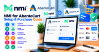 NMI for AbanteCart: purchase checklist, install steps, and sandbox testing — WooCommerce payment infographic