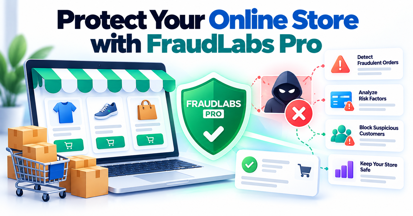 FraudLabs Pro: Your Secret Weapon Against eCommerce Frauds — WooCommerce payment infographic