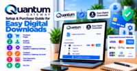 Quantum Gateway EDD setup: sandbox tests before you buy and go live — WooCommerce payment infographic