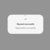 Revolut payment successful screen