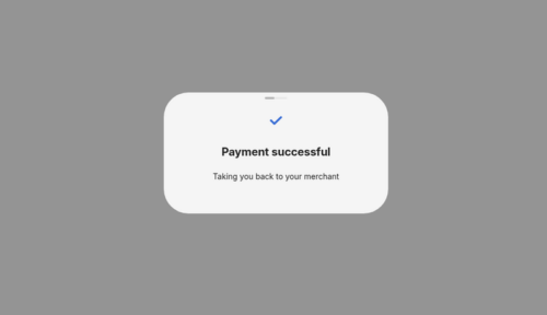 Revolut payment successful screen
