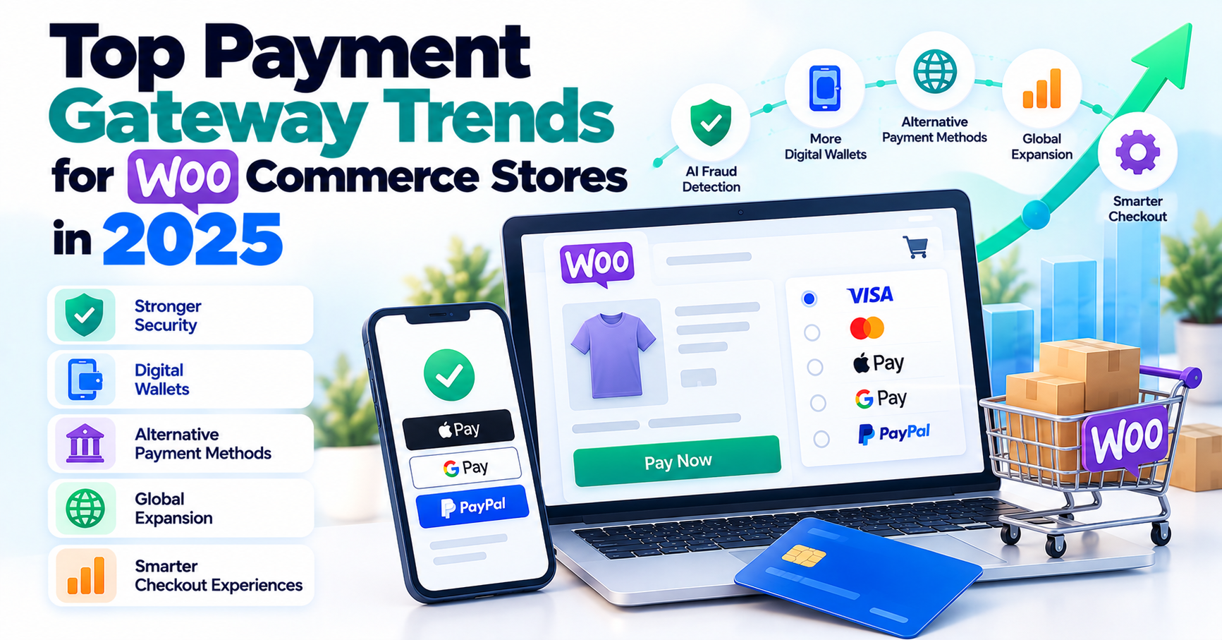 Top Payment Gateway Trends For WooCommerce Stores In 2025 — WooCommerce payment infographic