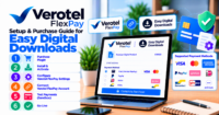 Verotel FlexPay EDD setup: sandbox matrix before you buy and go live — WooCommerce payment infographic