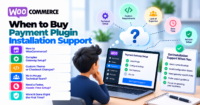 When to buy payment plugin installation support for WordPress stores — WooCommerce payment infographic