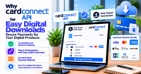 Why buy CardConnect API for Easy Digital Downloads: direct gateway integration for digital sales — WooCommerce payment infographic