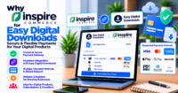 Why buy Inspire Commerce for Easy Digital Downloads: US payment gateway for digital goods — WooCommerce payment infographic