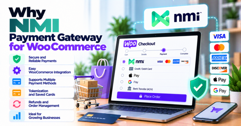 Why Network Merchants (NMI) merchants should choose a maintained WooCommerce payment gateway plugin — WooCommerce payment infographic