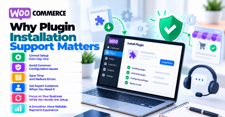 When to buy payment gateway plugin installation support (and when to skip it) — WooCommerce payment infographic