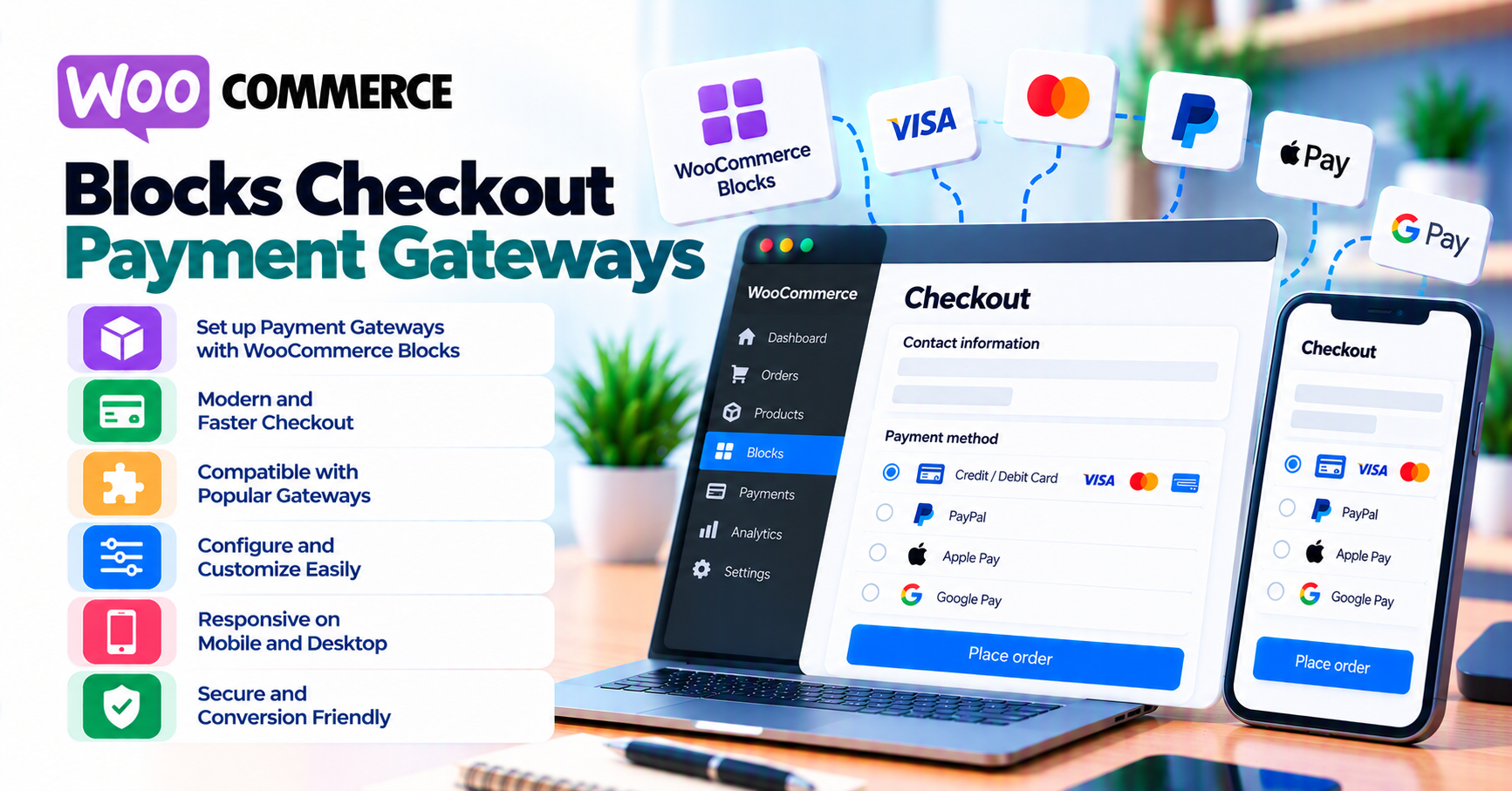 WooCommerce Blocks checkout and payment gateways: compatibility and testing — WooCommerce payment infographic