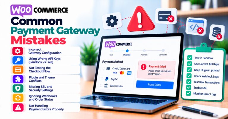 10 common WooCommerce payment gateway mistakes merchants make — WooCommerce payment infographic