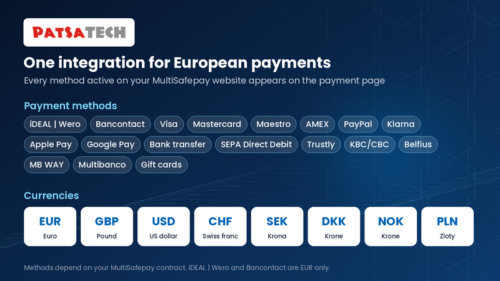 MultiSafepay payment methods and currencies MultiSafepay payment methods and currencies
