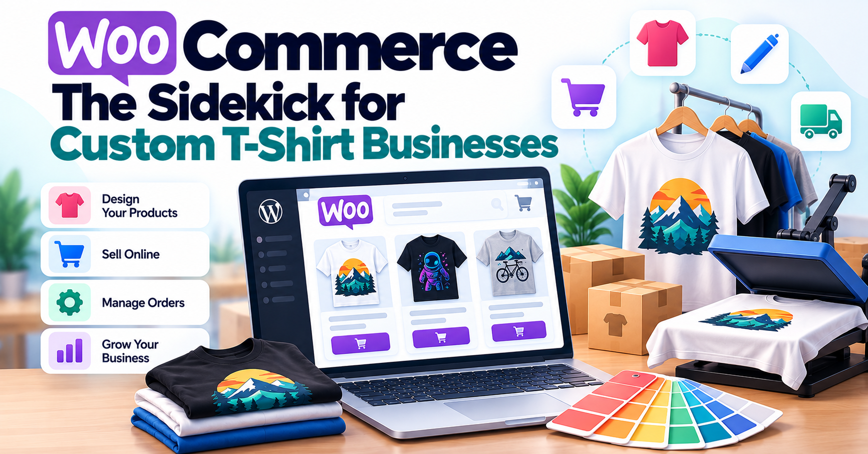 WooCommerce: The Sidekick for Custom T-Shirt Businesses — WooCommerce payment infographic